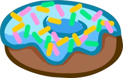 甜点圆环图甜甜圈饼高清图片