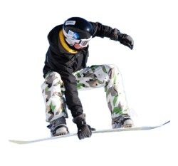 滑雪板参加滑雪素材