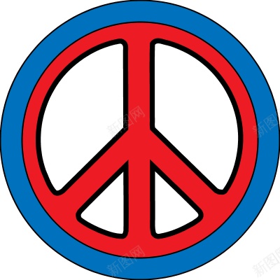 和平的标志简笔画图片