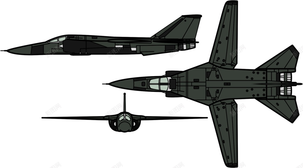 喷气式战斗机png免抠素材_新图网 https://ixintu.com 喷气式战斗机