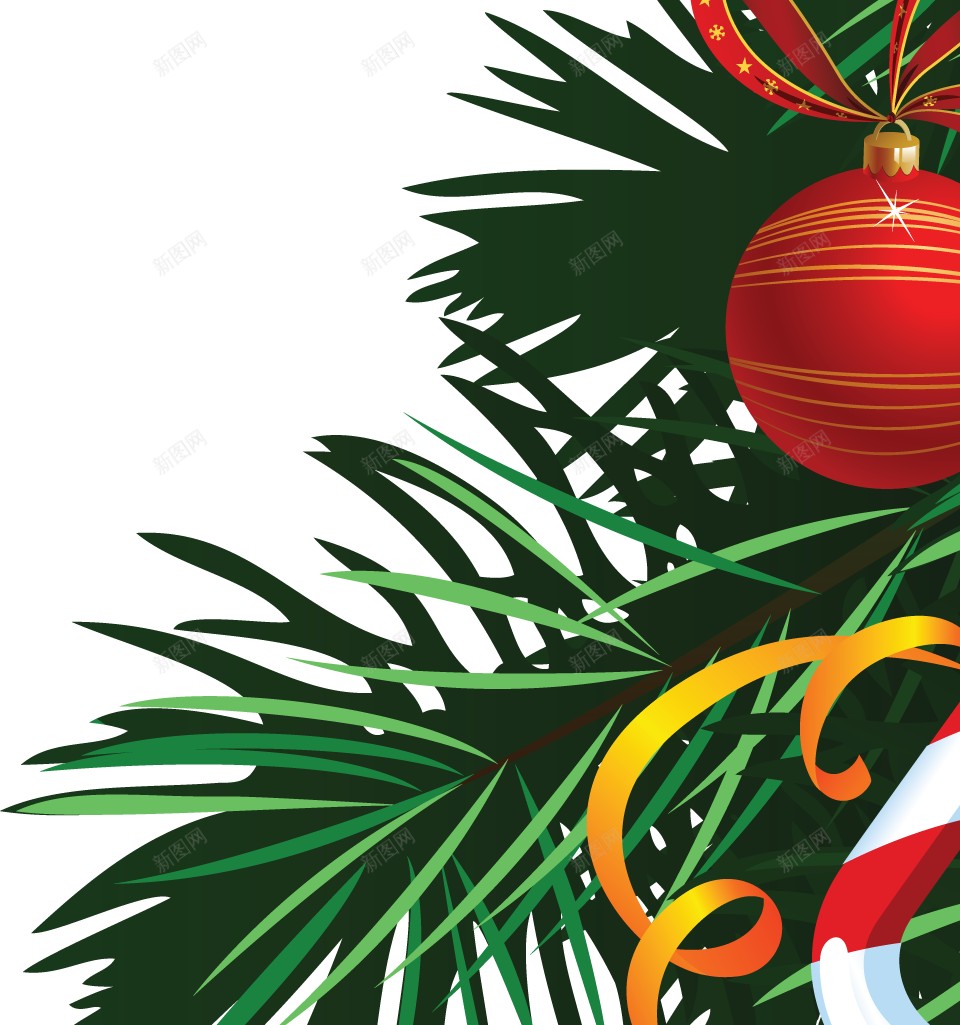 绿色圣诞树可爱的圣诞元素png免抠素材_新图网 https://ixintu.com 圣诞树 绿色 彩色拐杖 糖果 圣诞果 金色星星  蝴蝶结 彩球挂饰  圣诞节 镏金 金丝带 装饰元素