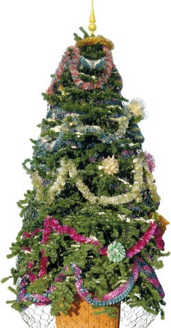3d环绕音效绿色圣诞树可爱的圣诞元素高清图片