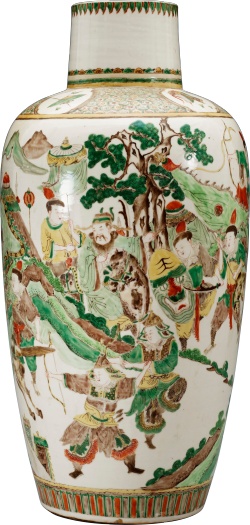 广口古风艺术陶瓷大花瓶装饰图高清图片