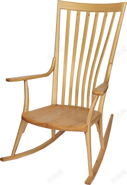 家具木椅摇椅png免抠素材_新图网 https://ixintu.com 家具 座椅 木椅 椅子 摇椅