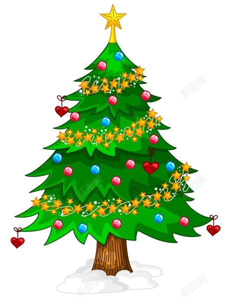 绿色圣诞树可爱的圣诞元素png免抠素材_新图网 https://ixintu.com 圣诞 圣诞树 双节快乐 彩蛋挂饰 可爱 卡通圣诞 手绘 金色星星 树环 灯泡 蓝色 矢量 绿色