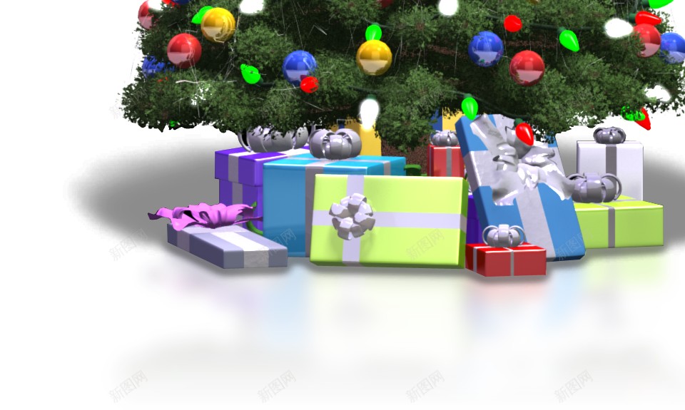 绿色圣诞树可爱的圣诞元素png免抠素材_新图网 https://ixintu.com 圣诞树 绿色 彩色 包装盒 礼物 立体 礼盒 蝴蝶结 花朵 彩球 彩灯 挂饰  圣诞节圣诞元素 
