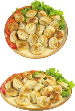 小水饺冷水包汤团图片素材