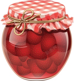 新鲜的草莓果酱美食图片素材