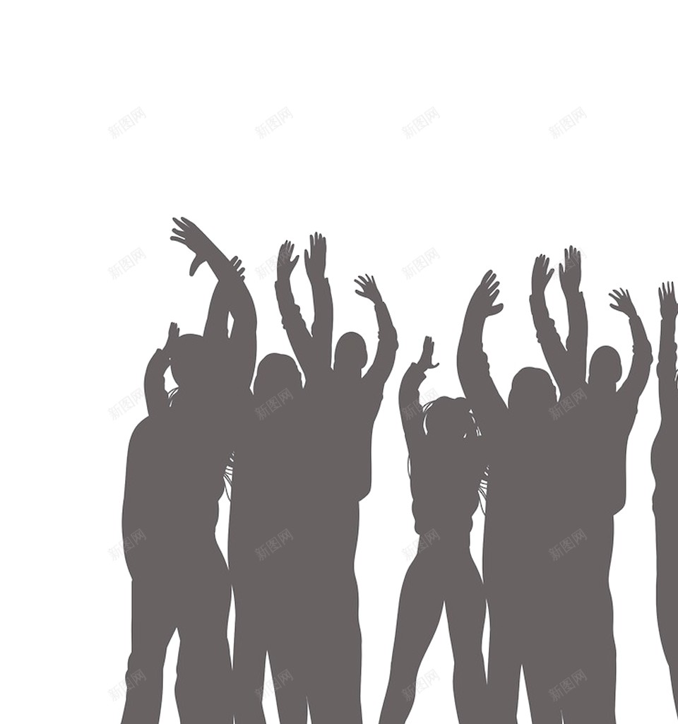 人群观众png免抠素材_新图网 https://ixintu.com 人群 观众
