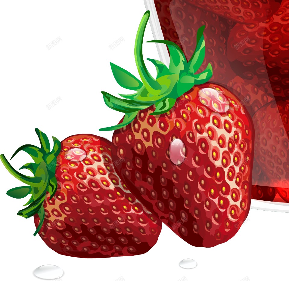 新鲜的草莓果酱美食图片png免抠素材_新图网 https://ixintu.com  草莓酱 新鲜 草莓果酱 玻璃瓶 美味 美食 零食  