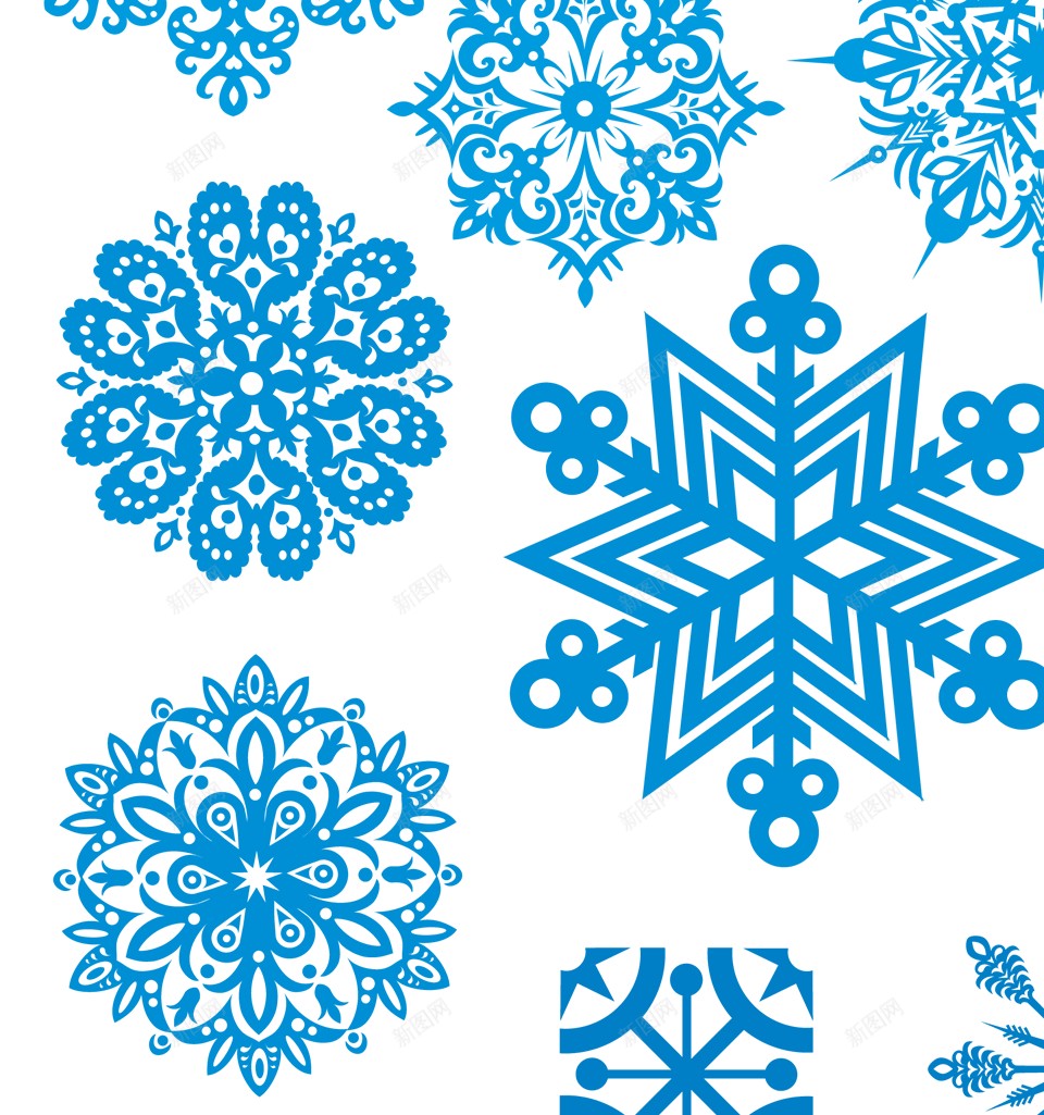 雪花雪片png免抠素材_新图网 https://ixintu.com 雪片 雪花