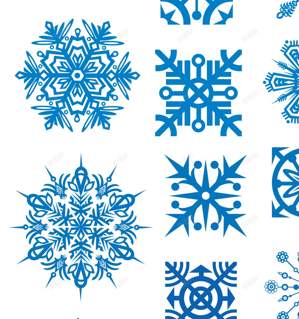 雪花雪片png免抠素材_新图网 https://ixintu.com 雪片 雪花