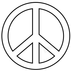 和平标志和平的象征素材
