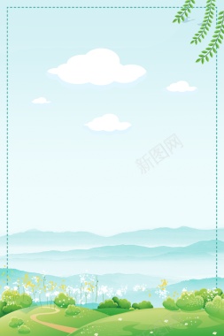 清新春天背景背景