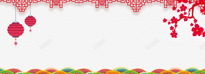 春节banner喜庆背景