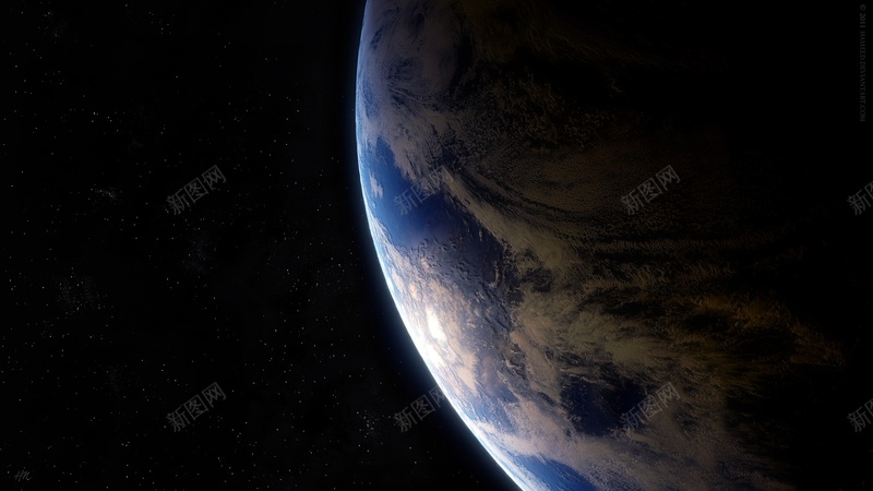 地球星球背景图元素jpg设计背景_新图网 https://ixintu.com 光晕 地球 太空 宇宙 星球 星空