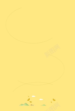 曲线线条黄色背景装饰背景