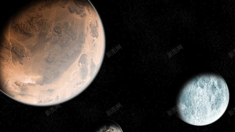 宇宙各行星背景图jpg设计背景_新图网 https://ixintu.com 地球 太空 宇宙 星球 星空 行星背景图