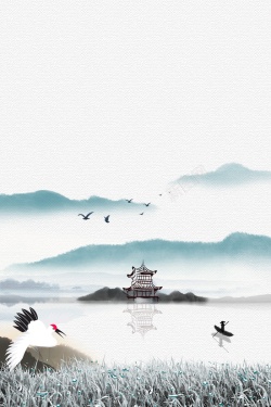 水墨风白露节气背景图片下载 白露主题中国风水墨风白露节气背景高清图片