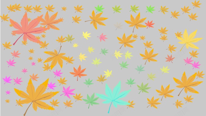 秋天彩色的枫叶背景
