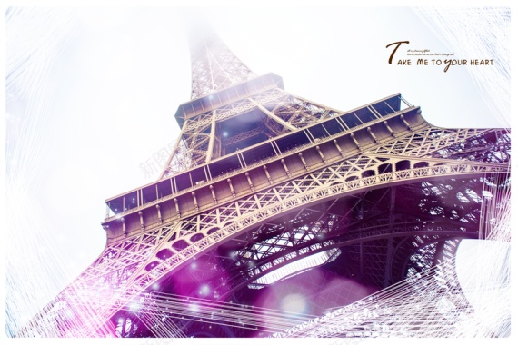 巴黎铁塔背景背景