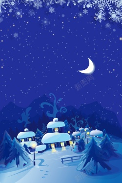 冰天雪地圣诞节设计背景110高清图片