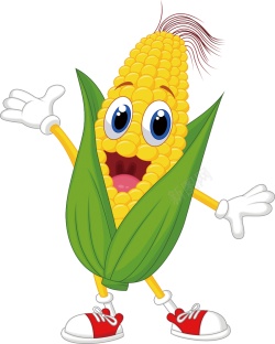 高清玉米玉米可爱卡通人高清图片