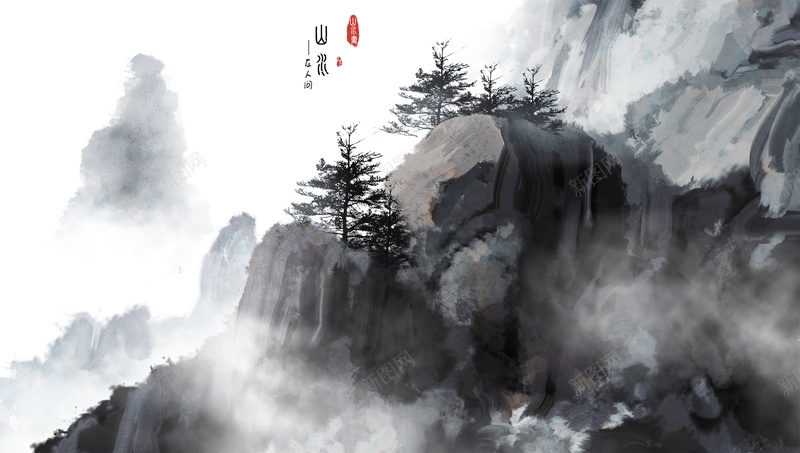 中国风背景创意素材psd设计背景_新图网 https://ixintu.com 中国风 背景 创意 素材