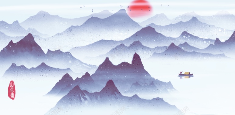水墨中国风素材创意背景
