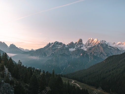 眺望山水背景图背景