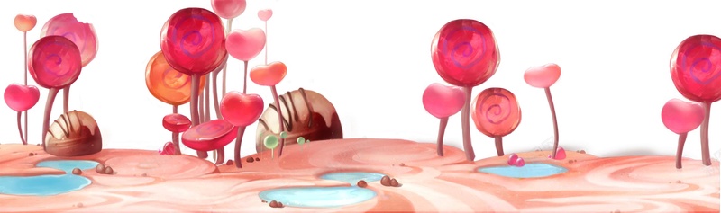 粉红糖果海报背景图背景