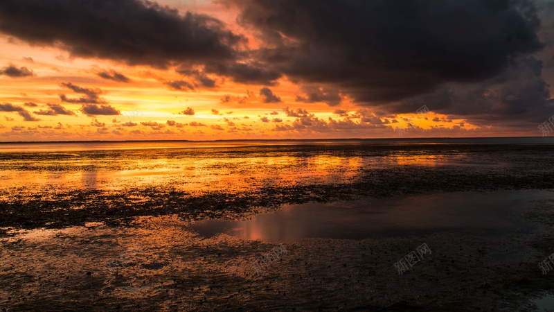 夜晚海浪大海夕阳jpg设计背景_新图网 https://ixintu.com 夜晚 海浪 大海 夕阳