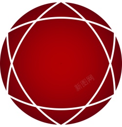 塔罗六芒星圆形六芒星红色背景高清图片