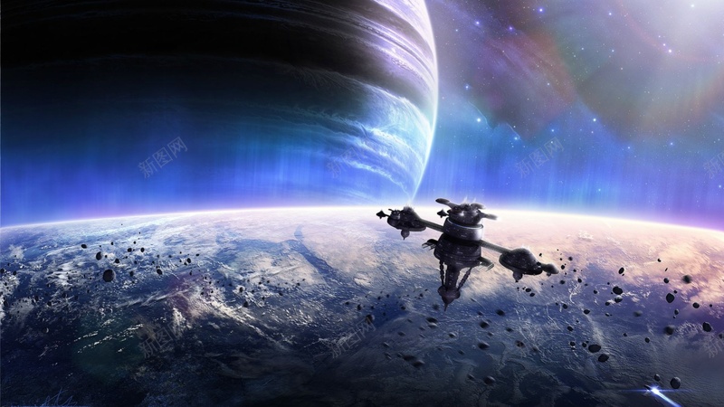 宇宙星球空间站飞船jpg设计背景_新图网 https://ixintu.com 宇宙 星球 空间站 飞船