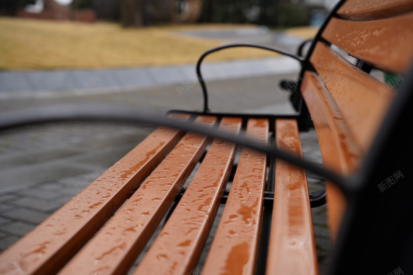 公园雨后长椅jpg_新图网 https://ixintu.com 公园 长椅 休息 绿色 草 雨后 雨
