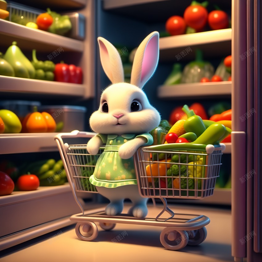 精美兔子购买蔬菜图片jpg高清背景_新图网 https://ixintu.com 精美 兔子 购买 蔬菜 可爱兔子 兔子青菜 水果青菜