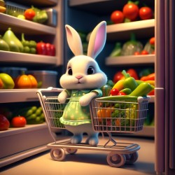 精美花瓣精美兔子购买蔬菜图片高清图片