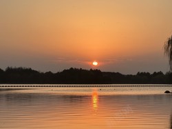 太湖日落高清图片
