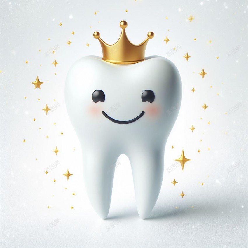 可爱牙齿jpg设计背景_新图网 https://ixintu.com 牙齿 可爱 皇冠牙齿