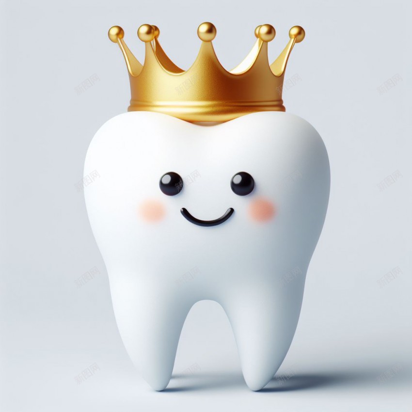 可爱牙齿jpg设计背景_新图网 https://ixintu.com 牙齿 可爱 皇冠牙齿