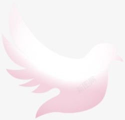 卡通粉色对话框粉色素材飞鸽高清图片
