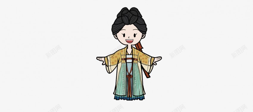 宋制古风汉服小人png免抠素材_新图网 https://ixintu.com 宋制 古风 汉服 手绘 免扣元素