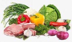 肉类和蔬菜高清图片