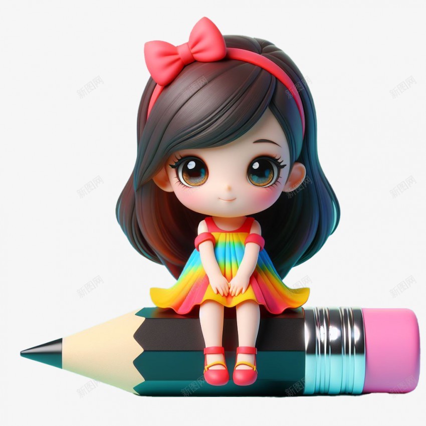 坐在铅笔上的女孩png免抠素材_新图网 https://ixintu.com 坐在 铅笔 女孩 卡通 女孩 铅笔 坐在铅笔上 卡通女孩 3d