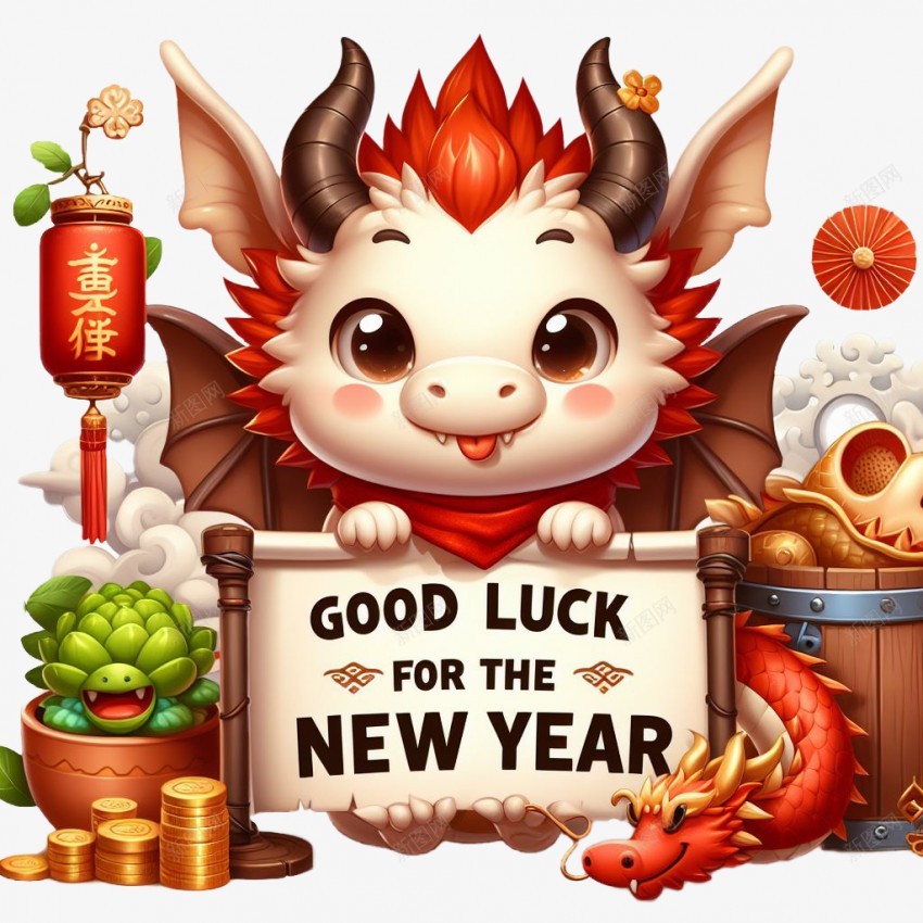 新年好运可爱卡通龙png免抠素材_新图网 https://ixintu.com 新年快乐 可爱卡通龙 2024 新年元素 2024龙 卡通龙 可爱 萌龙 龙 新年好运