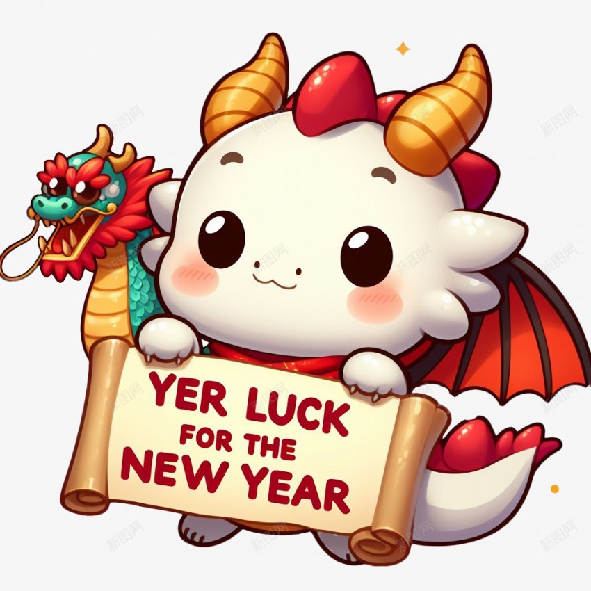 新年好运可爱卡通龙png免抠素材_新图网 https://ixintu.com 新年快乐 可爱卡通龙 2024 新年元素 2024龙 卡通龙 可爱 萌龙 龙 新年好运