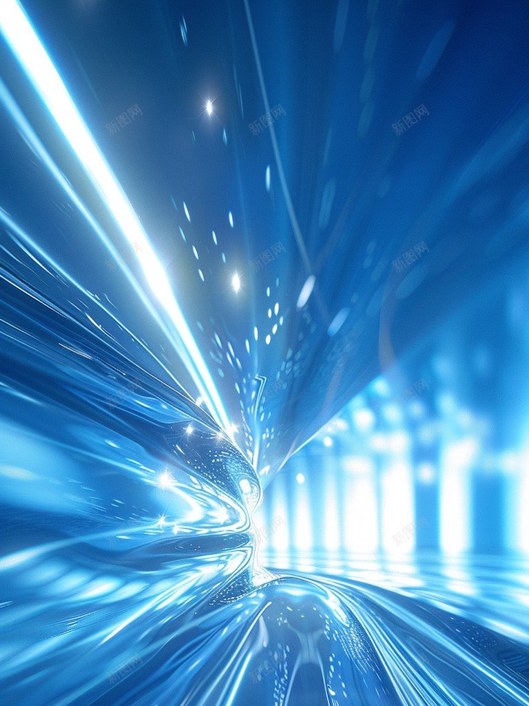 商务科技背景png设计背景_新图网 https://ixintu.com 海报 背景 商务 科技 电商 宣传 蓝色 空间 几何 线条
