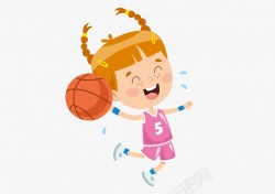 儿童篮球体育素材