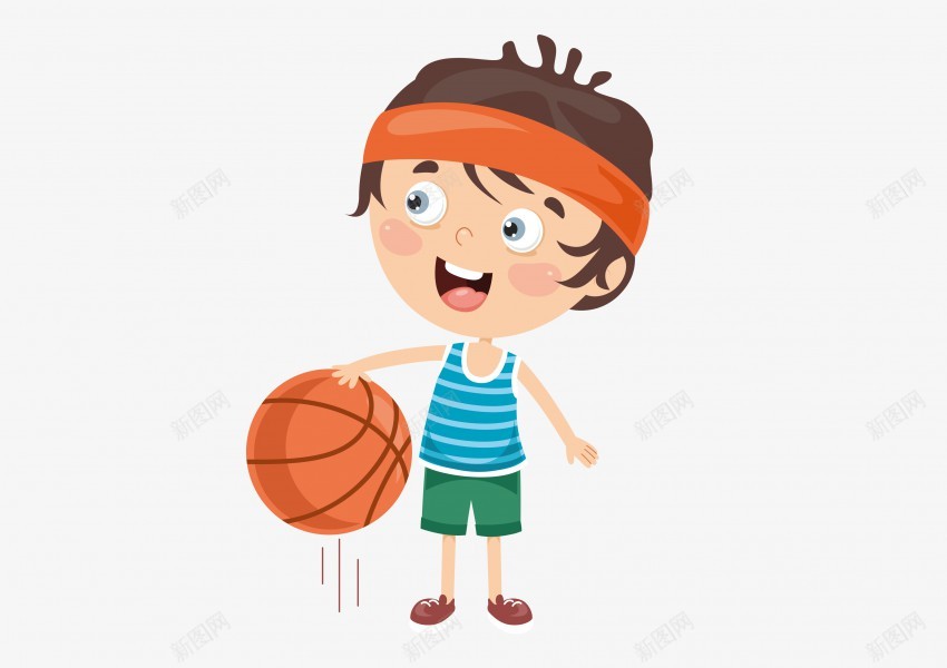 儿童篮球体育png免抠素材_新图网 https://ixintu.com 儿童 篮球 体育 游戏 奔跑