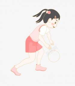 打篮球儿童素材